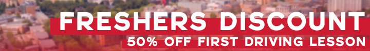 Freshers Discount, 50% OFF First Driving Lesson